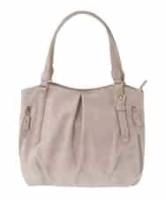 BKBGA26160 MK MICHEL KLEIN BAG(MK ミッシェルクラン バッグ) [2WAY]タックラウンドトートバッグ ベージュ