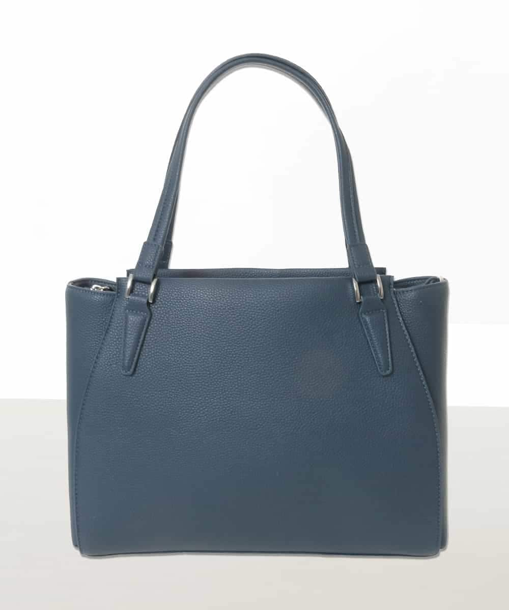 BKBGD02180 MK MICHEL KLEIN BAG(MK ミッシェルクラン バッグ) [2WAY/A4収納可]合成皮革ポイントデザイントートバッグ ネイビー