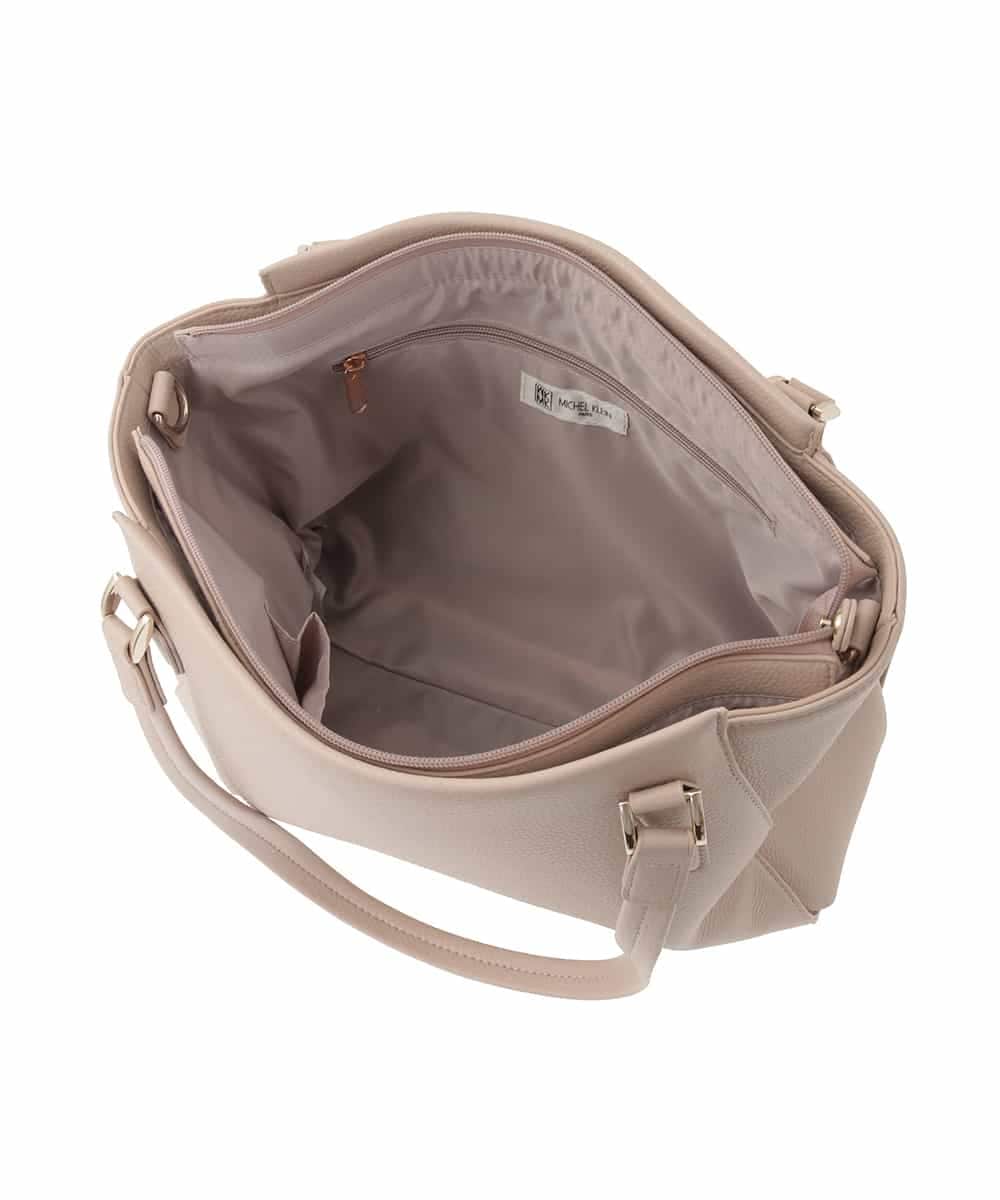 BKBGD02180 MK MICHEL KLEIN BAG(MK ミッシェルクラン バッグ) [2WAY/A4収納可]合成皮革ポイントデザイントートバッグ ネイビー