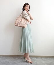 BKBGD26160 MK MICHEL KLEIN BAG(MK ミッシェルクラン バッグ) [2WAY]合成皮革タックデザイントートバッグ ホワイトベージュ