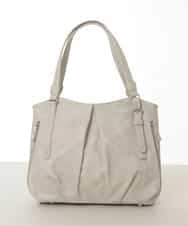 BKBGD26160 MK MICHEL KLEIN BAG(MK ミッシェルクラン バッグ) [2WAY]合成皮革タックデザイントートバッグ ベージュ