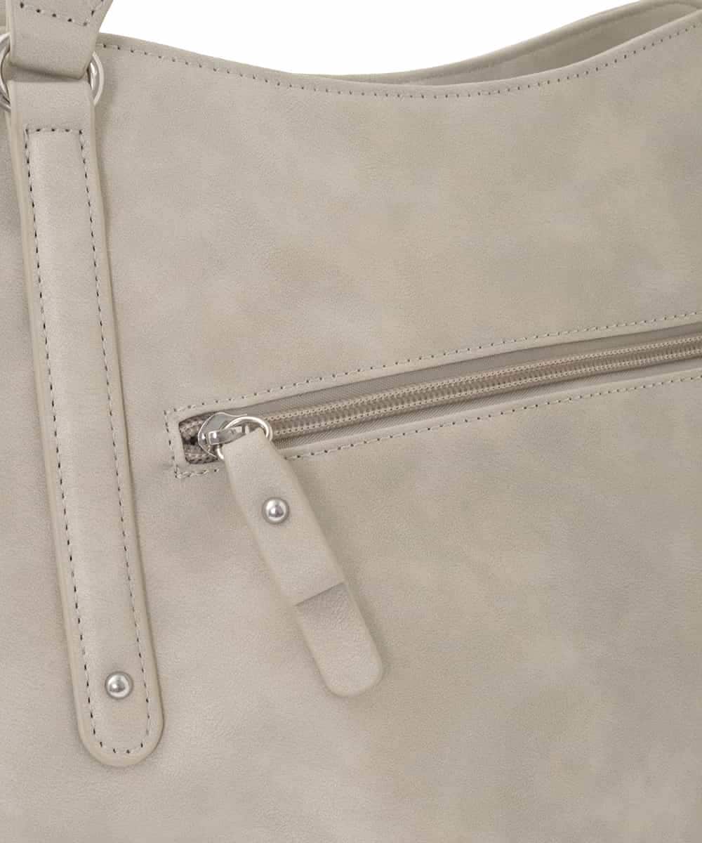 BKBGD26160 MK MICHEL KLEIN BAG(MK ミッシェルクラン バッグ) [2WAY]合成皮革タックデザイントートバッグ ベージュ