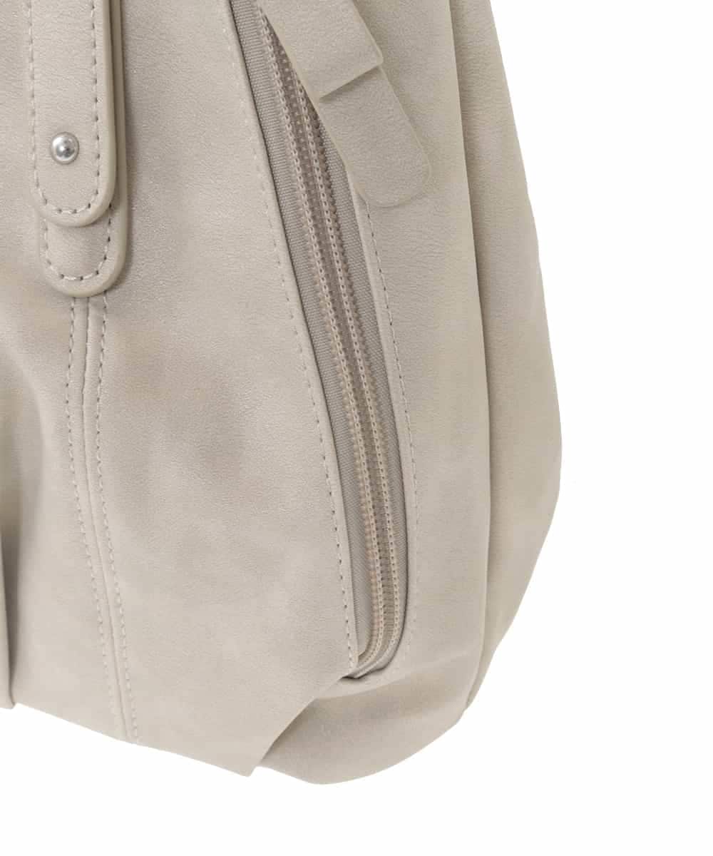 BKBGD26160 MK MICHEL KLEIN BAG(MK ミッシェルクラン バッグ) [2WAY]合成皮革タックデザイントートバッグ ベージュ