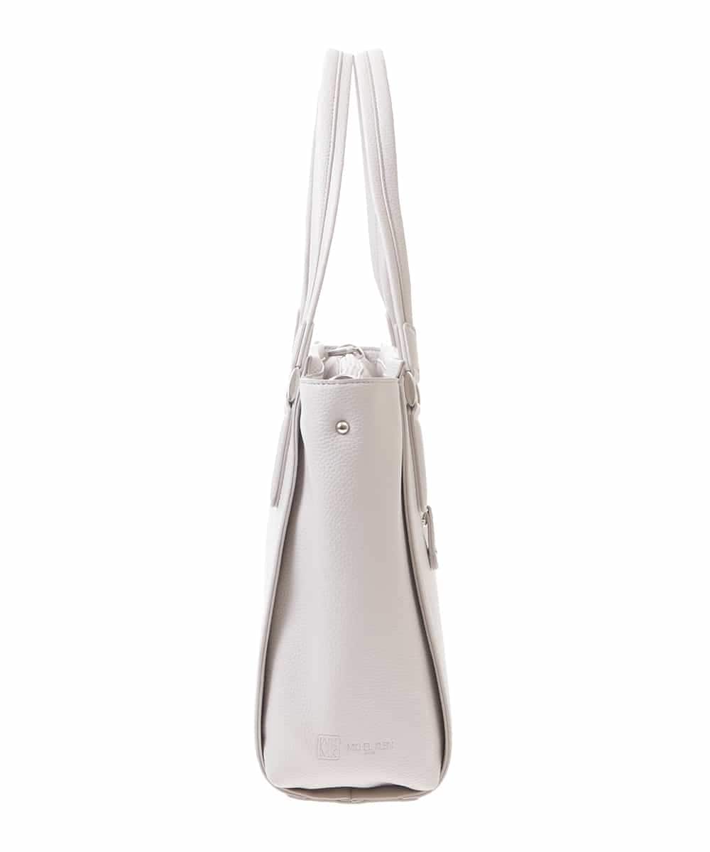 BKBGP02160 MK MICHEL KLEIN BAG(MK ミッシェルクラン バッグ) 【2WAY】フェイクレザートートバッグ オフホワイト