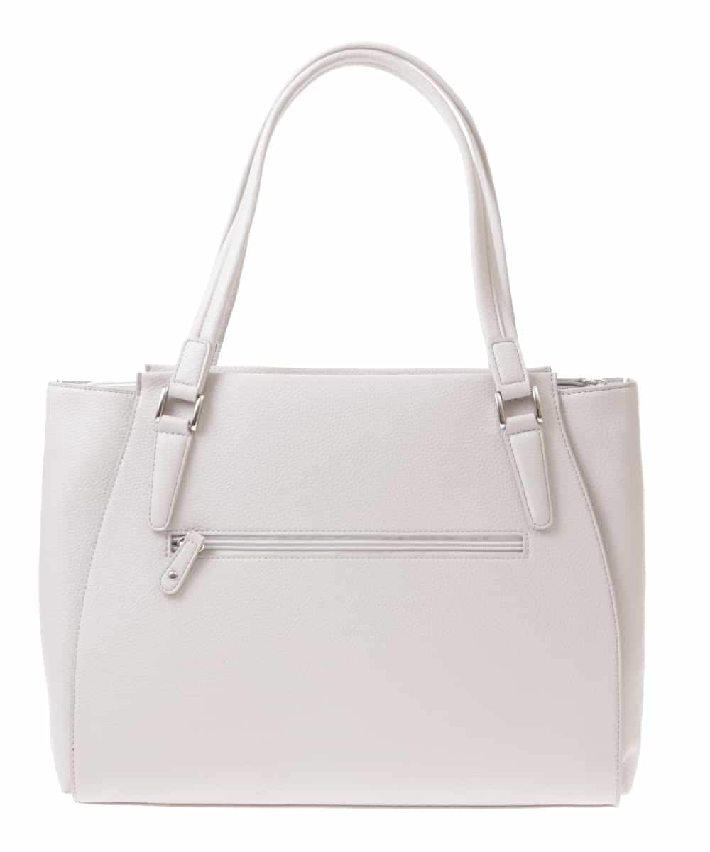 BKBGP02160 MK MICHEL KLEIN BAG(MK ミッシェルクラン バッグ) 【2WAY】フェイクレザートートバッグ オフホワイト