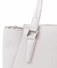BKBGP02160 MK MICHEL KLEIN BAG(MK ミッシェルクラン バッグ) 【2WAY】フェイクレザートートバッグ オフホワイト