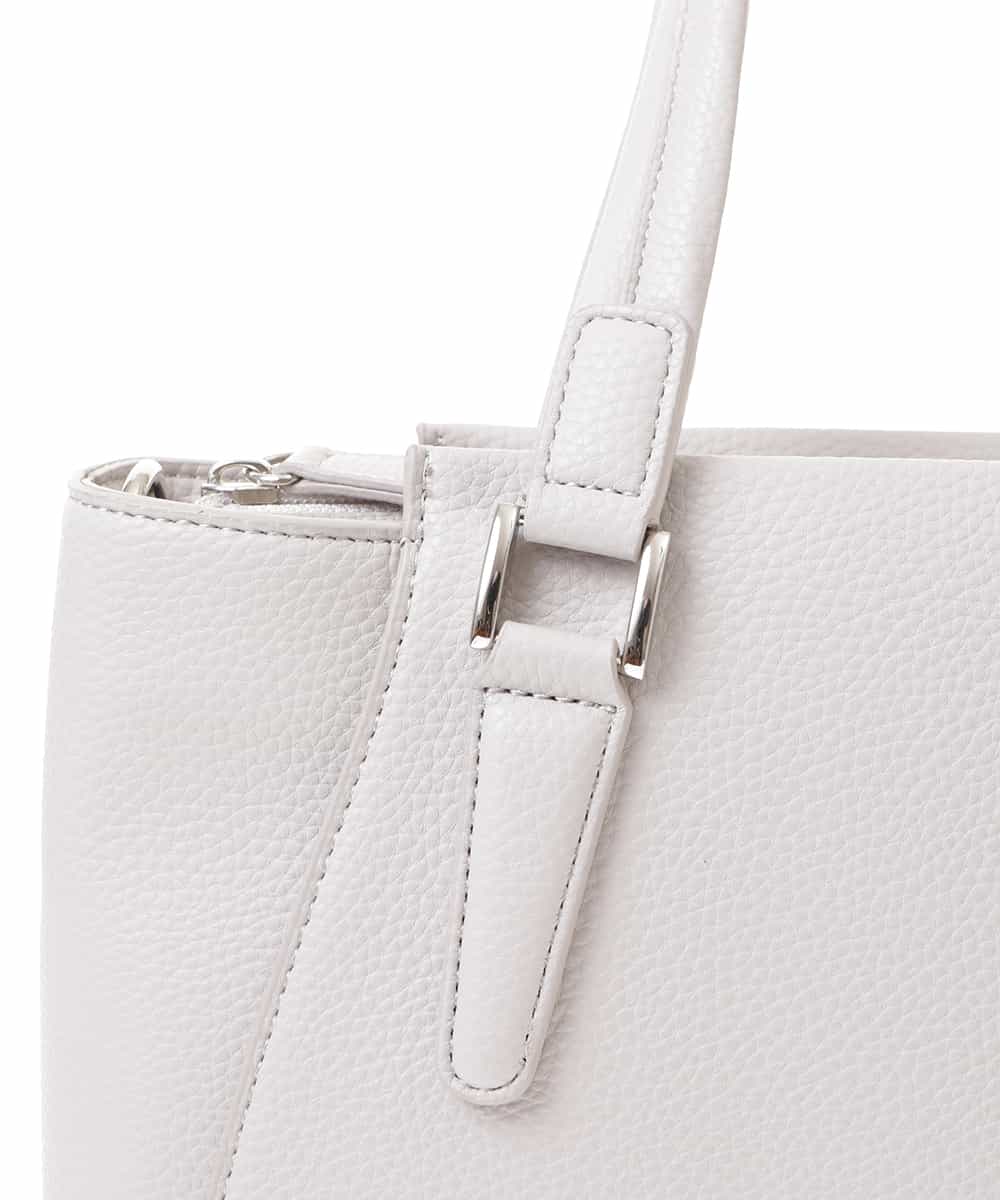 BKBGP02160 MK MICHEL KLEIN BAG(MK ミッシェルクラン バッグ) 【2WAY】フェイクレザートートバッグ オフホワイト