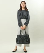 BKBGS01160 MK MICHEL KLEIN BAG(MK ミッシェルクラン バッグ) ［2WAY］タックデザイントートバッグ ブラック