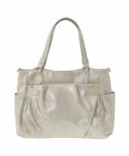 BKBGS01160 MK MICHEL KLEIN BAG(MK ミッシェルクラン バッグ) ［2WAY］タックデザイントートバッグ ベージュ