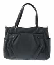 BKBGS01160 MK MICHEL KLEIN BAG(MK ミッシェルクラン バッグ) ［2WAY］タックデザイントートバッグ ブラック