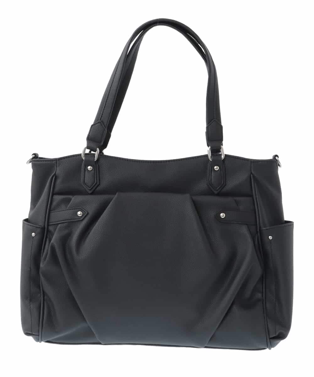 BKBGS01160 MK MICHEL KLEIN BAG(MK ミッシェルクラン バッグ) ［2WAY］タックデザイントートバッグ ブラック