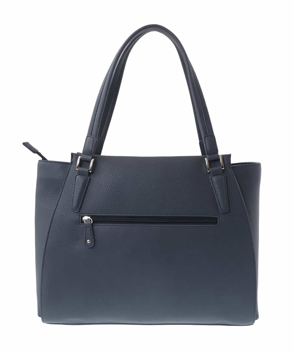 BKBGV02180 MK MICHEL KLEIN BAG(MK ミッシェルクラン バッグ) 【2WAY】フェイクレザーエレガントスクエアトートバッグ ネイビー