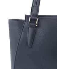 BKBGV02180 MK MICHEL KLEIN BAG(MK ミッシェルクラン バッグ) [2WAY]合成皮革エレガントスクエアトートバッグ ネイビー