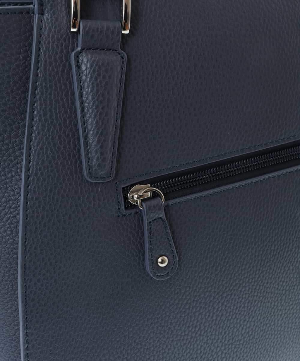 BKBGV02180 MK MICHEL KLEIN BAG(MK ミッシェルクラン バッグ) [2WAY]合成皮革エレガントスクエアトートバッグ ネイビー