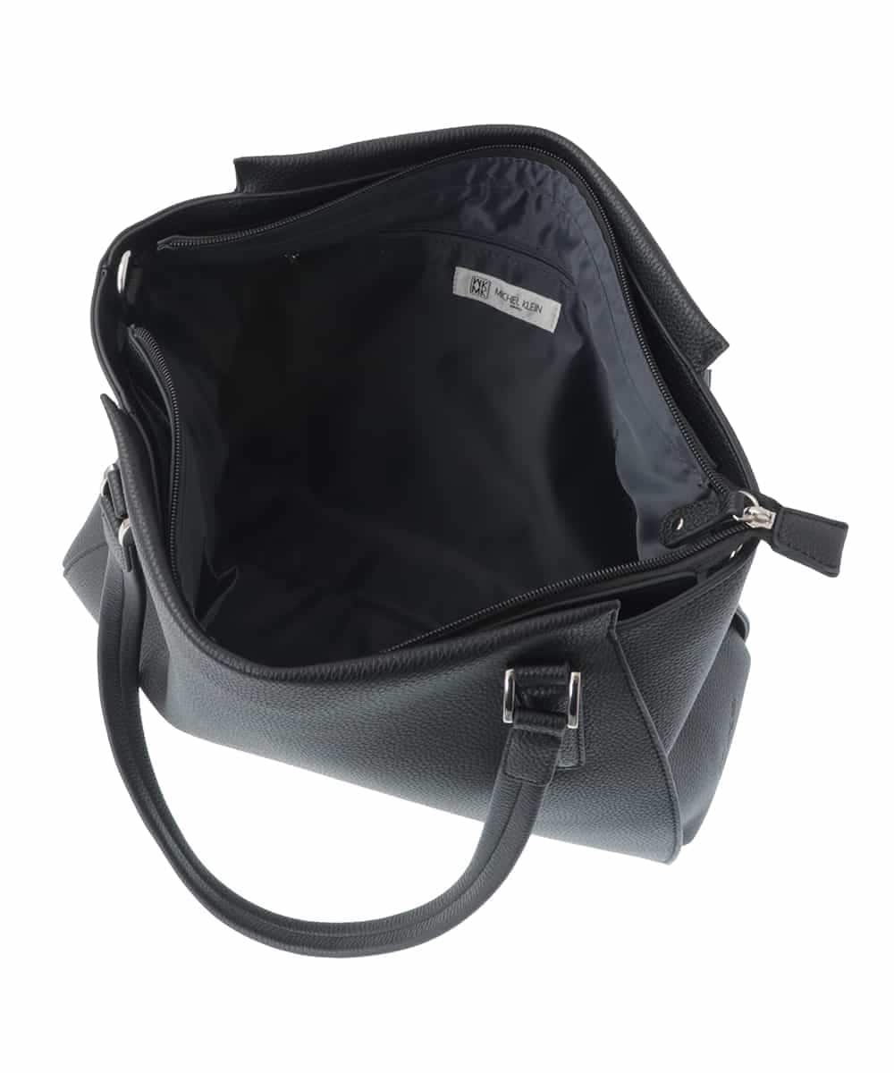 BKBGV02180 MK MICHEL KLEIN BAG(MK ミッシェルクラン バッグ) [2WAY]合成皮革エレガントスクエアトートバッグ ネイビー