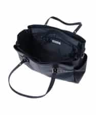 BKBGV23190 MK MICHEL KLEIN BAG(MK ミッシェルクラン バッグ) [大容量/2WAY]ステッチポイントワイドスクエアトート ネイビー