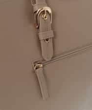 BKBGV23190 MK MICHEL KLEIN BAG(MK ミッシェルクラン バッグ) [大容量/2WAY]ステッチポイントワイドスクエアトート ベージュ