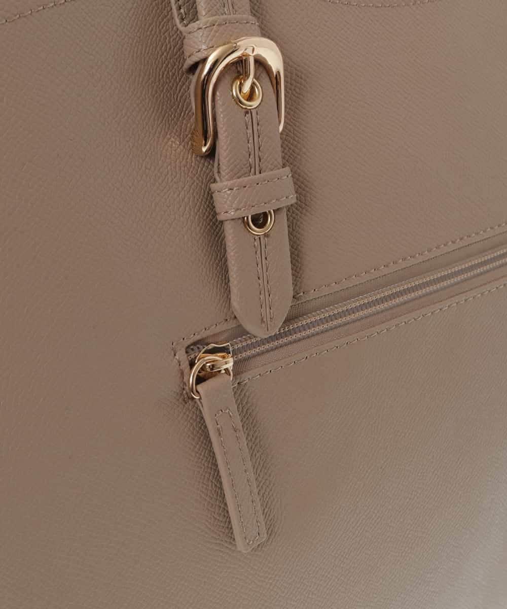 BKBGV23190 MK MICHEL KLEIN BAG(MK ミッシェルクラン バッグ) [大容量/2WAY]ステッチポイントワイドスクエアトート ベージュ
