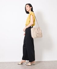 BKBGV26160 MK MICHEL KLEIN BAG(MK ミッシェルクラン バッグ) [2WAY]フロントタックギャザーアクセントバッグ ネイビー