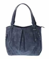 BKBGV26160 MK MICHEL KLEIN BAG(MK ミッシェルクラン バッグ) [2WAY]フロントタックギャザーアクセントバッグ ネイビー