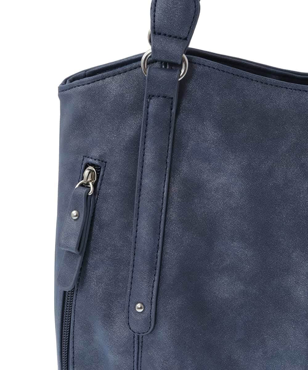 BKBGV26160 MK MICHEL KLEIN BAG(MK ミッシェルクラン バッグ) [2WAY]フロントタックギャザーアクセントバッグ ネイビー