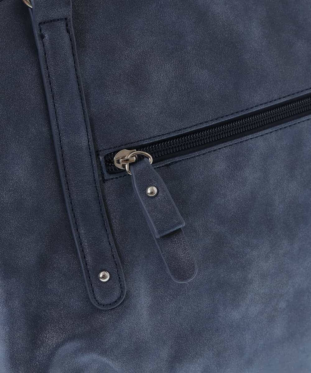 BKBGV26160 MK MICHEL KLEIN BAG(MK ミッシェルクラン バッグ) [2WAY]フロントタックギャザーアクセントバッグ ネイビー