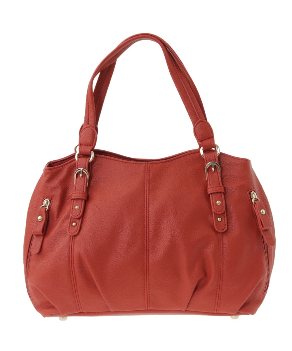 BKCAA04140 MK MICHEL KLEIN BAG(MK ミッシェルクラン バッグ) [2WAY]ベルトアクセントラウンドトートバッグ ピンク