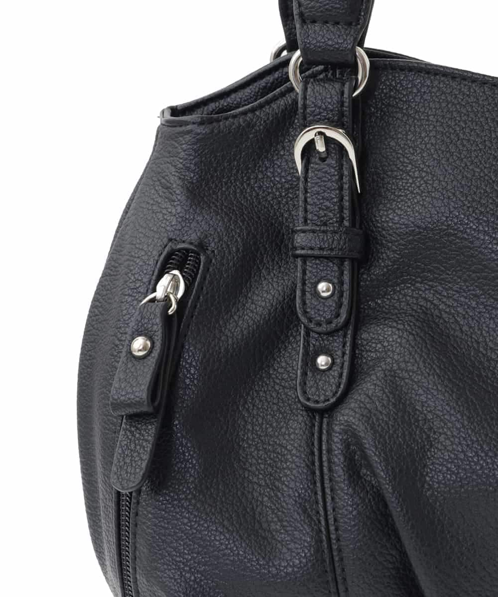 BKCAA04140 MK MICHEL KLEIN BAG(MK ミッシェルクラン バッグ) [2WAY]ベルトアクセントラウンドトートバッグ ピンク