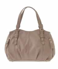 BKCAA04140 MK MICHEL KLEIN BAG(MK ミッシェルクラン バッグ) [2WAY]ベルトアクセントラウンドトートバッグ ベージュ