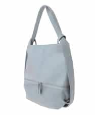 BKCAA26165 MK MICHEL KLEIN BAG(MK ミッシェルクラン バッグ) [2WAY/A4サイズ対応]パンチングデザイン変形トートバッグ ライトブルー