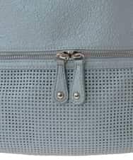 BKCAA26165 MK MICHEL KLEIN BAG(MK ミッシェルクラン バッグ) [2WAY/A4サイズ対応]パンチングデザイン変形トートバッグ ライトブルー
