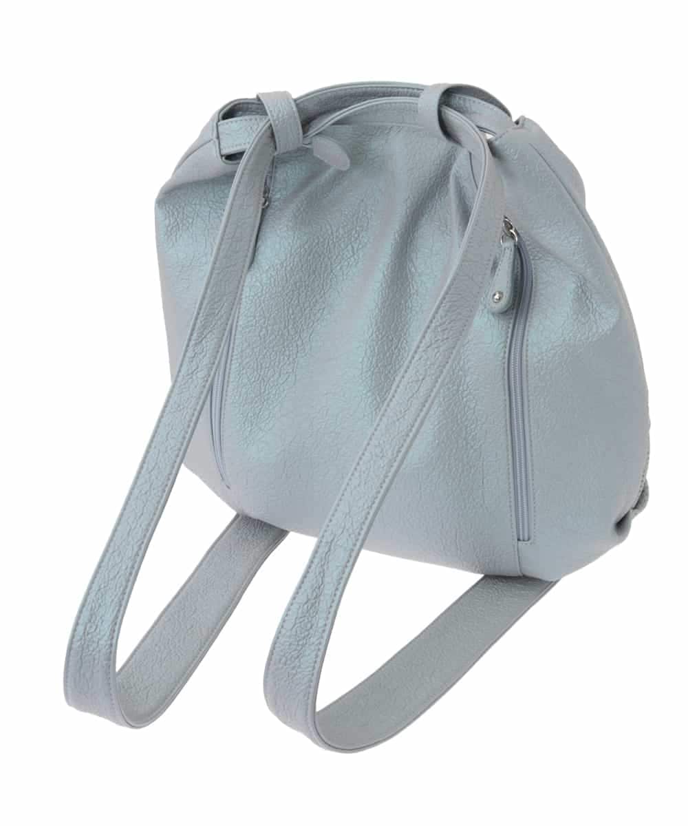 BKCAA26165 MK MICHEL KLEIN BAG(MK ミッシェルクラン バッグ) [2WAY/A4サイズ対応]パンチングデザイン変形トートバッグ ライトブルー