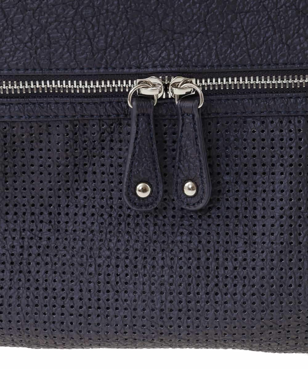 BKCAA26165 MK MICHEL KLEIN BAG(MK ミッシェルクラン バッグ) [2WAY/A4サイズ対応]パンチングデザイン変形トートバッグ ライトブルー