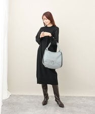 BKCAA28155 MK MICHEL KLEIN BAG(MK ミッシェルクラン バッグ) [2WAY/軽量]パンチングデザイン変形ミニトートバッグ ライトブルー