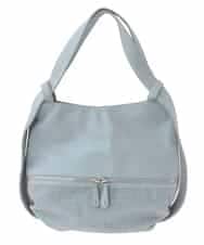 BKCAA28155 MK MICHEL KLEIN BAG(MK ミッシェルクラン バッグ) [2WAY/軽量]パンチングデザイン変形ミニトートバッグ ライトブルー