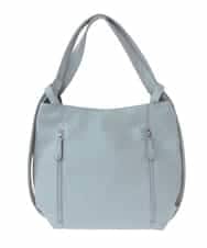 BKCAA28155 MK MICHEL KLEIN BAG(MK ミッシェルクラン バッグ) [2WAY/軽量]パンチングデザイン変形ミニトートバッグ ライトブルー