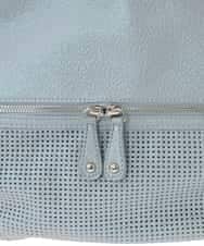 BKCAA28155 MK MICHEL KLEIN BAG(MK ミッシェルクラン バッグ) [2WAY/軽量]パンチングデザイン変形ミニトートバッグ ライトブルー