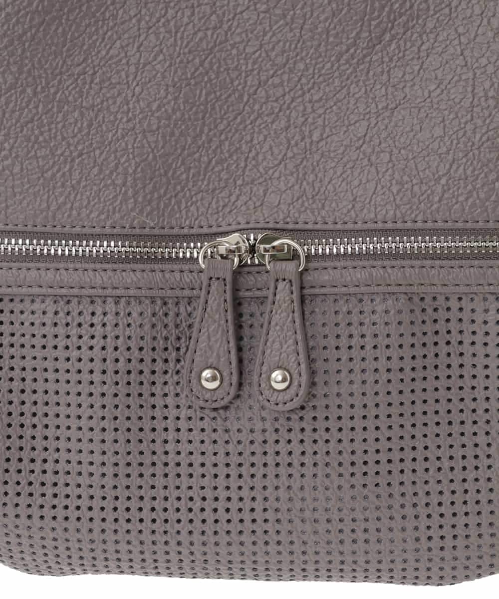 BKCAA28155 MK MICHEL KLEIN BAG(MK ミッシェルクラン バッグ) [2WAY/軽量]パンチングデザイン変形ミニトートバッグ ライトブルー