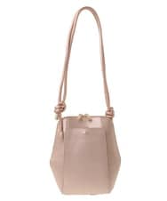 BKCAA83120 MK MICHEL KLEIN BAG(MK ミッシェルクラン バッグ) [軽量]型押しコクーンシルエットショルダーバッグ ブラック