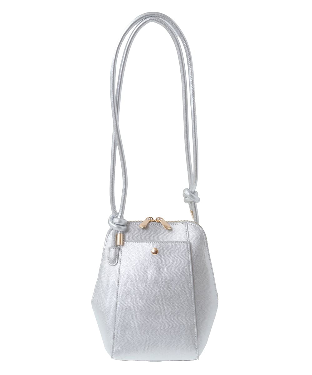 BKCAA83120 MK MICHEL KLEIN BAG(MK ミッシェルクラン バッグ) [軽量]型押しコクーンシルエットショルダーバッグ ブラック