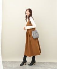 BKCAA83120 MK MICHEL KLEIN BAG(MK ミッシェルクラン バッグ) [軽量]型押しコクーンシルエットショルダーバッグ ブラック