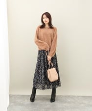 BKCAA83120 MK MICHEL KLEIN BAG(MK ミッシェルクラン バッグ) [軽量]型押しコクーンシルエットショルダーバッグ ブラック