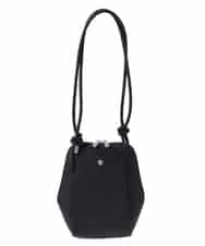 BKCAA83120 MK MICHEL KLEIN BAG(MK ミッシェルクラン バッグ) [軽量]型押しコクーンシルエットショルダーバッグ ブラック