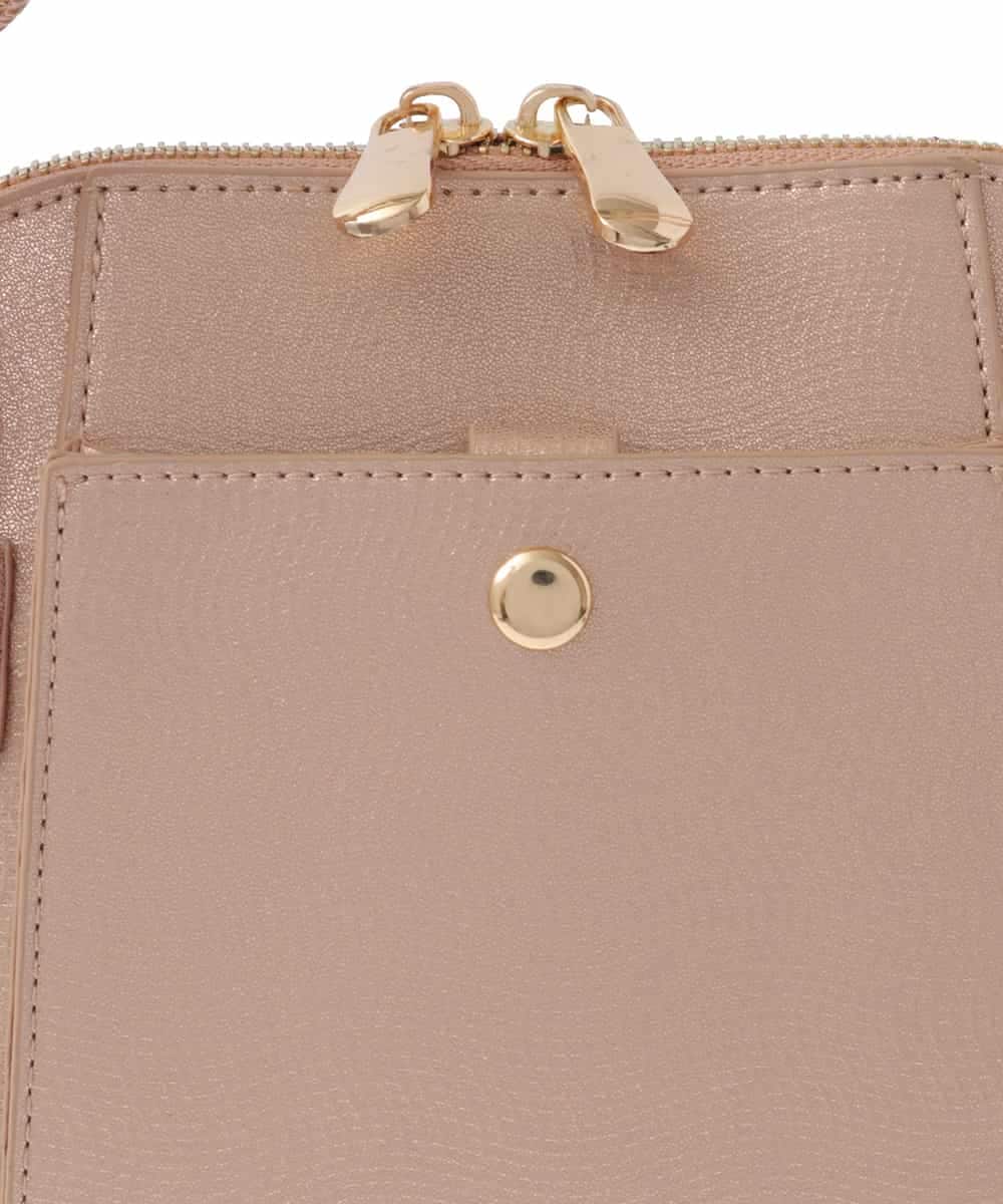 BKCAA83120 MK MICHEL KLEIN BAG(MK ミッシェルクラン バッグ) [軽量]型押しコクーンシルエットショルダーバッグ ブラック