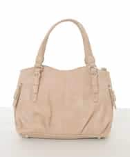 BKCAD04140 MK MICHEL KLEIN BAG(MK ミッシェルクラン バッグ) [2WAY]シャイニーカラータックデザイントートバッグ ベージュ