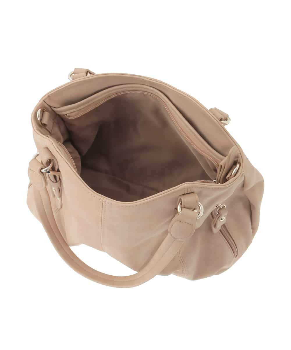 BKCAD04140 MK MICHEL KLEIN BAG(MK ミッシェルクラン バッグ) [2WAY]シャイニーカラータックデザイントートバッグ ベージュ