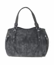 BKCAD04140 MK MICHEL KLEIN BAG(MK ミッシェルクラン バッグ) [2WAY]シャイニーカラータックデザイントートバッグ ブラック