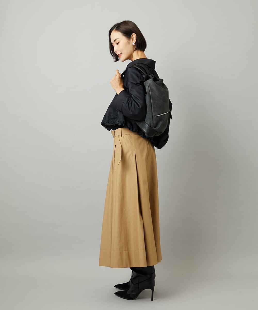 BKCAD05165 MK MICHEL KLEIN BAG(MK ミッシェルクラン バッグ) [2WAY/A4収納可]デニム風デザイン変形トートバッグ ブラック