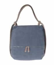 BKCAD05165 MK MICHEL KLEIN BAG(MK ミッシェルクラン バッグ) [2WAY/A4収納可]デニム風デザイン変形トートバッグ ネイビー