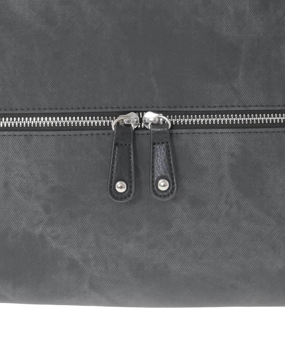 BKCAD05165 MK MICHEL KLEIN BAG(MK ミッシェルクラン バッグ) [2WAY/A4収納可]デニム風デザイン変形トートバッグ ブラック